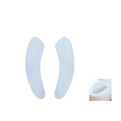 1 Pair Soft Toilet Seat Cover Washable Paste Toilet Seat Pad  Bathroom Warmer Seat Lid Cover Pad Closestool Sticky Mat Villus